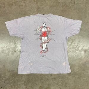 The Hundreds Shirt Surf Vintage Single Stitch Distressed Men's XL